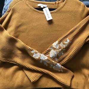 Mustard Crew Neck Sweater